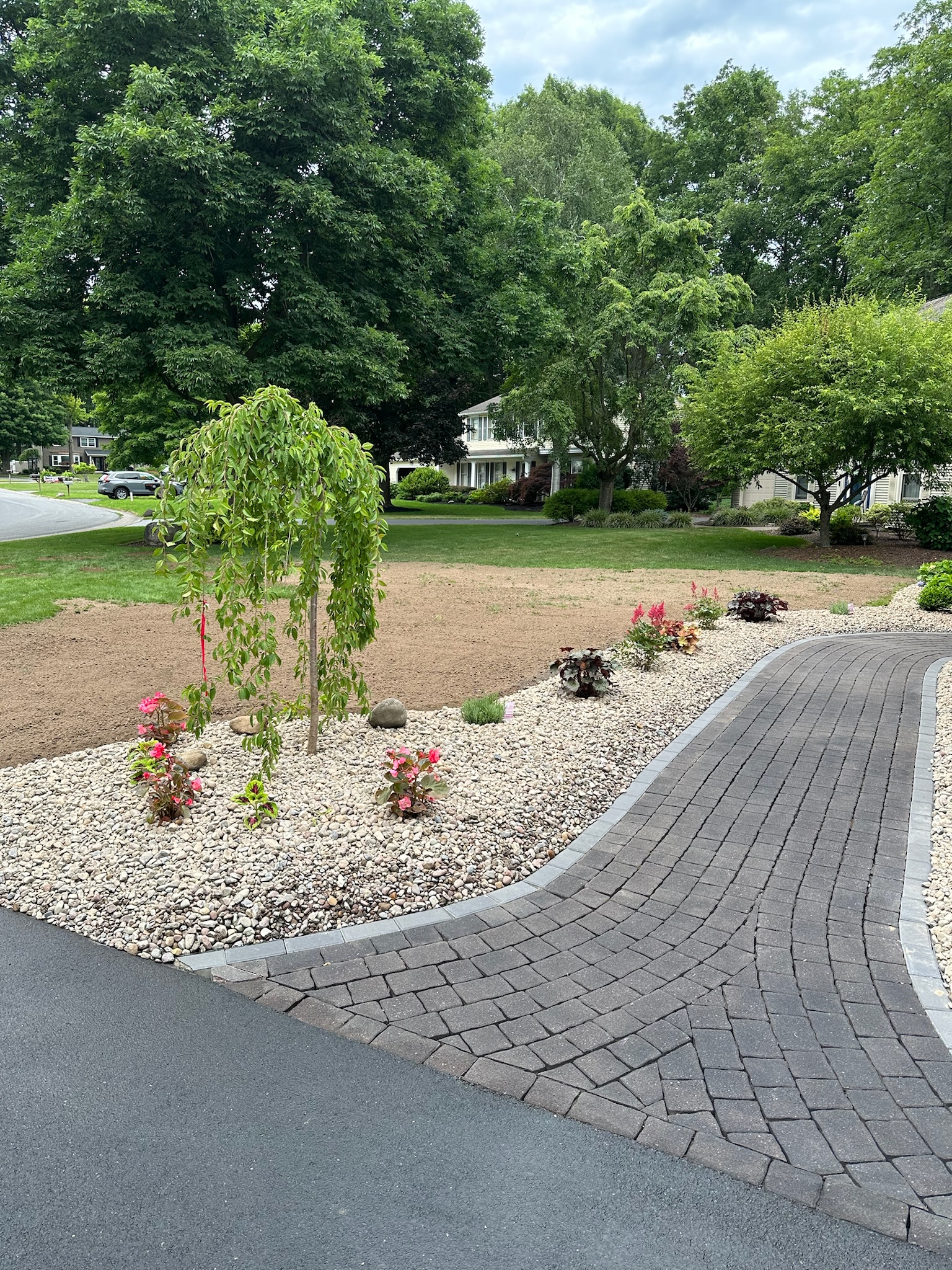 2024 garden install and walkway modification after photo 3